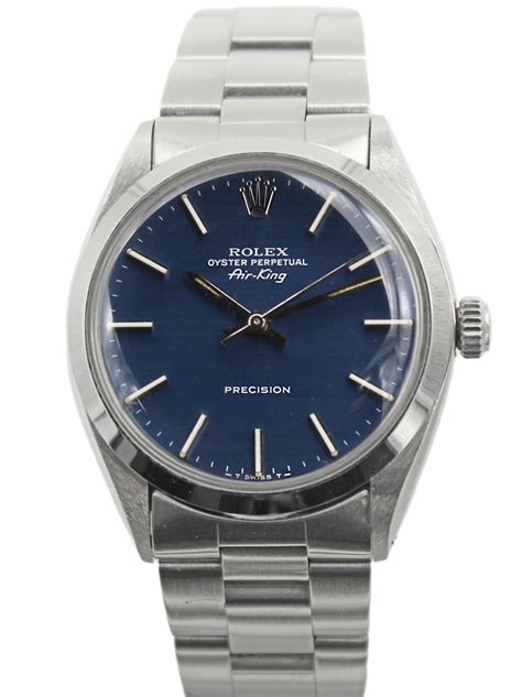 rolex air king precision 34mm zaffiro oyster blue|rolex air king 1930s.